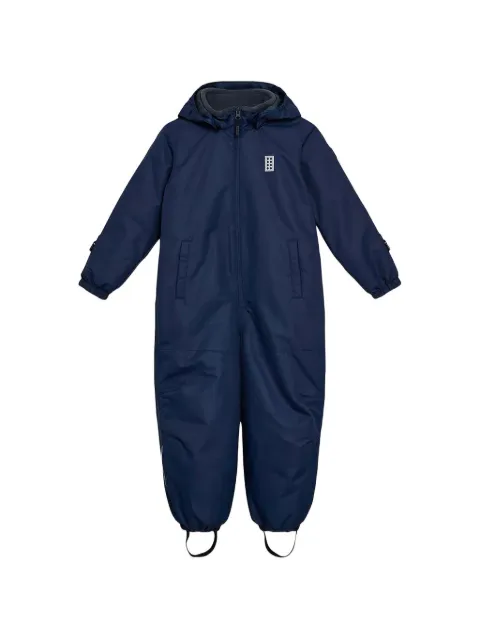 Lego hooded reflective-patch snowsuit