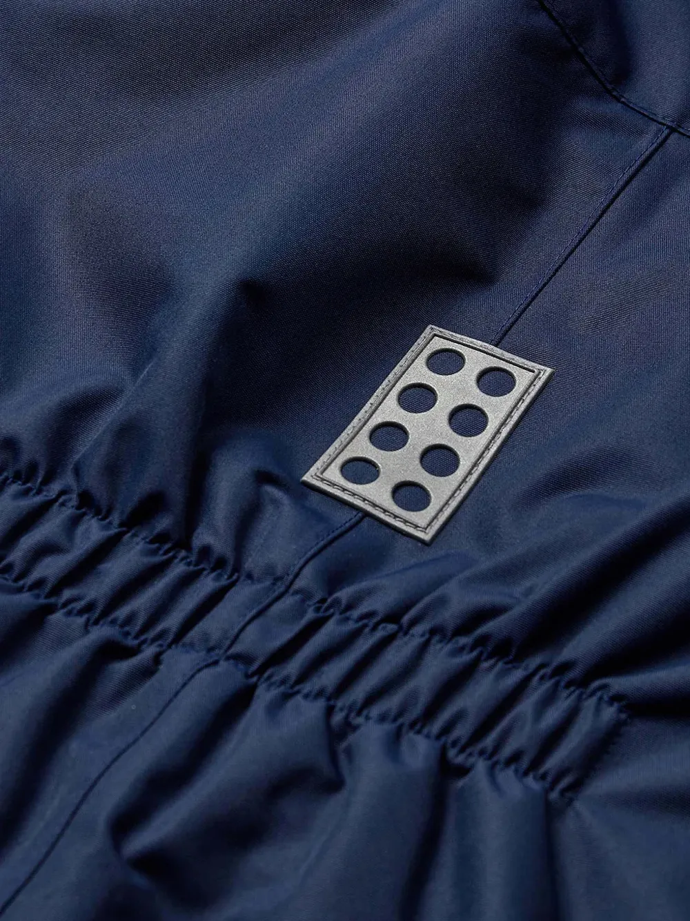 Lego hooded reflective-patch snowsuit Blauw