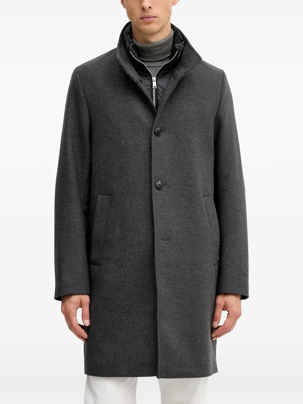 Marc O'Polo single-breasted coat | Grey | Image 1