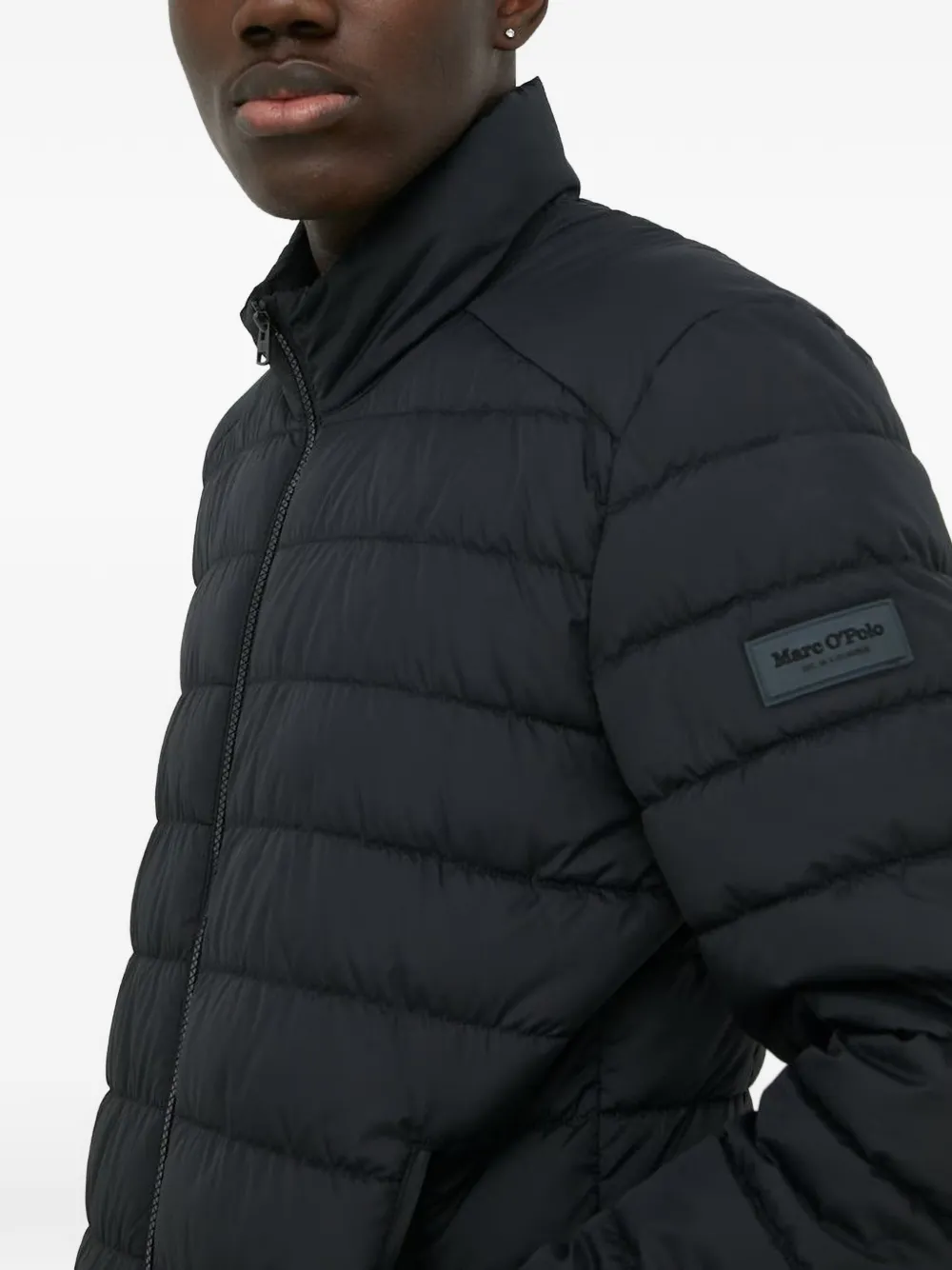  Marc O'polo Logo-patch Quilted Jacket - Black 
