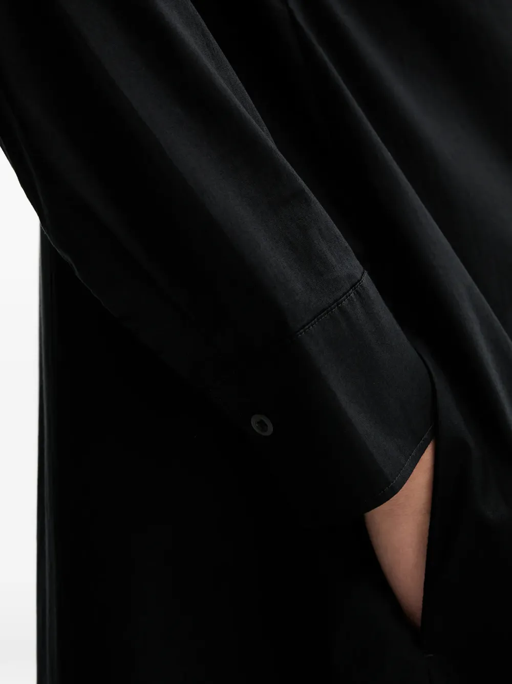 Marc O'Polo Button-up mini-jurk Zwart