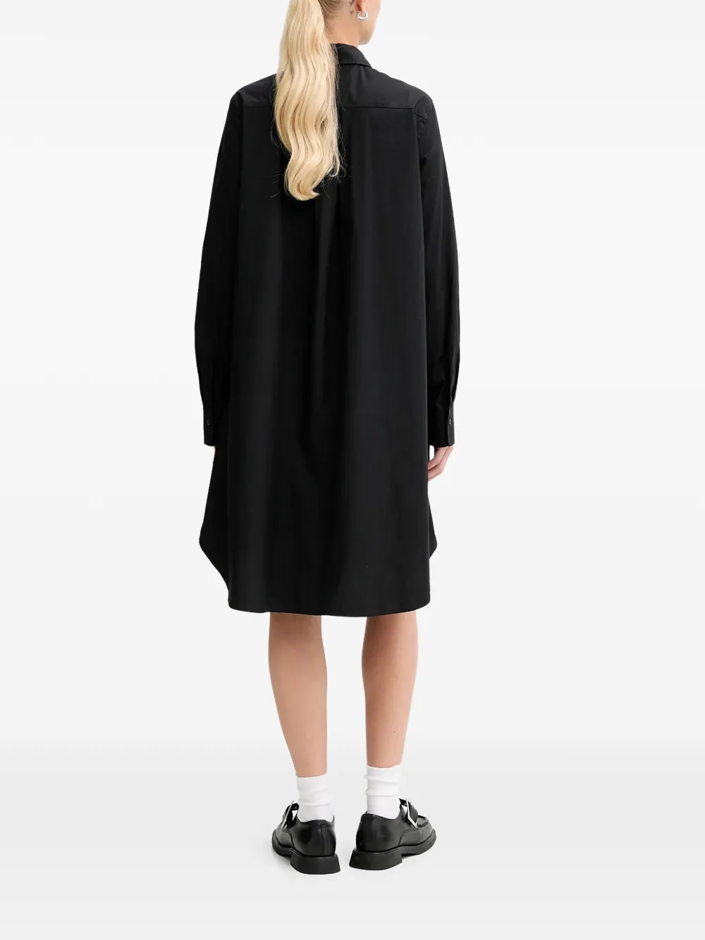 Marc O'Polo Button-up mini-jurk Zwart