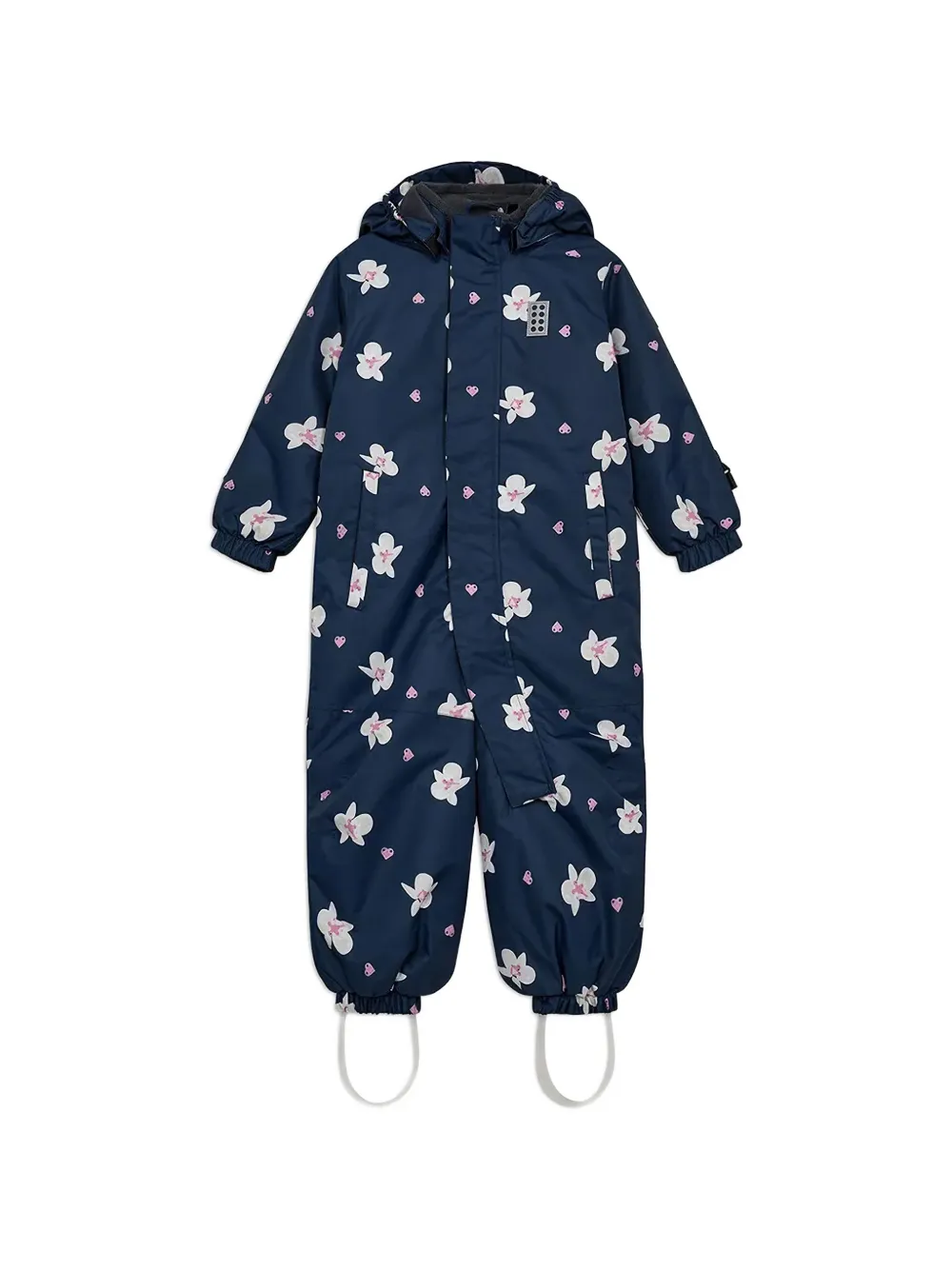 Lego LWJaz 710 floral hooded snowsuit - Blu