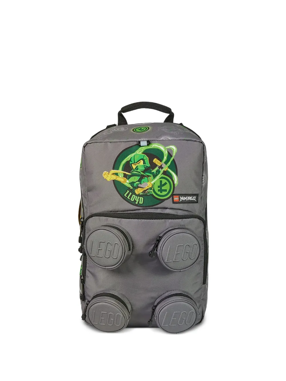 Lego Ninjago print zipped backpack - Grigio
