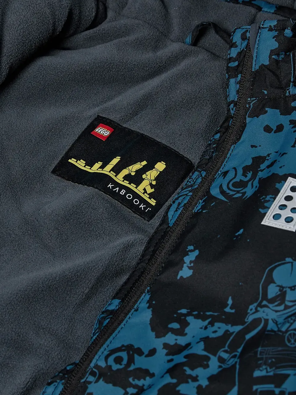 Lego LWJAD 601 graphic-print hooded jacket Blauw