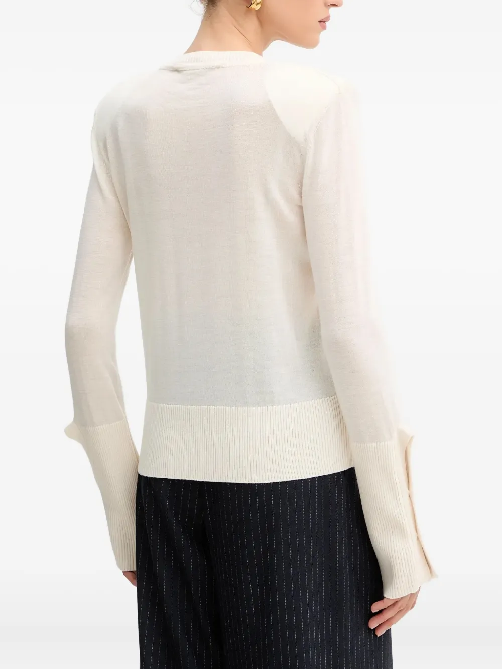 SIMONA CORSELLINI Vest verfraaid met knopen Beige