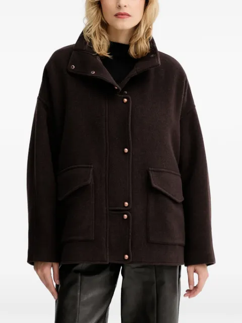 Sessùn manteau droit à simple boutonnage