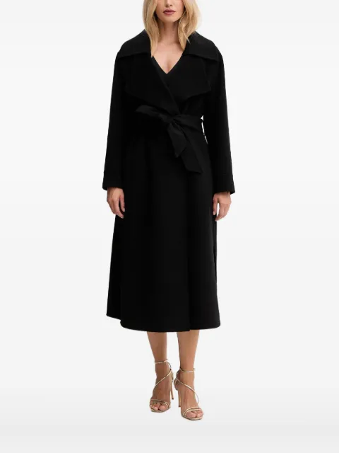 SIMONA CORSELLINI wool belted coat