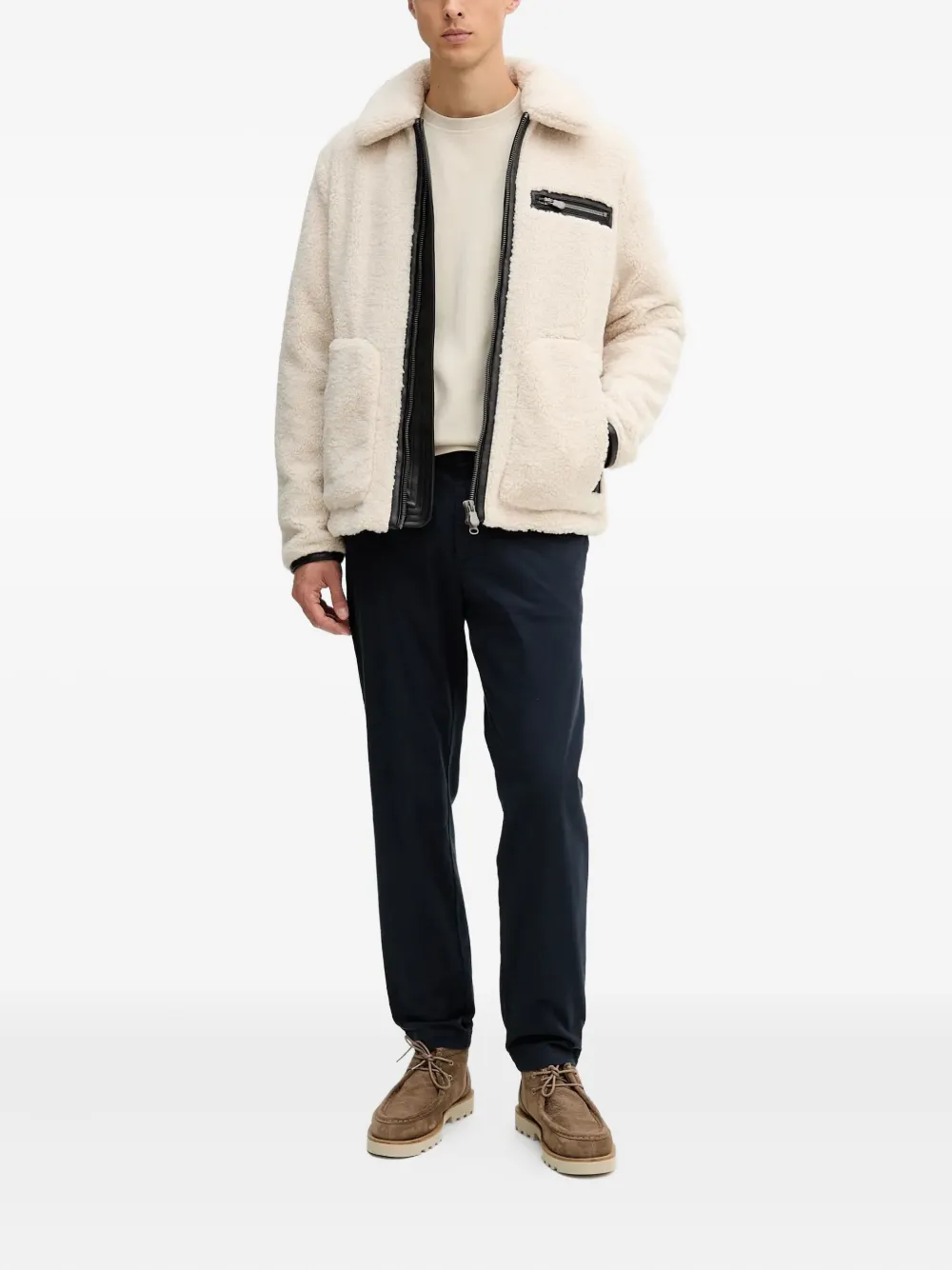 Save The Duck zip-detail sherpa jacket | Down Jackets | Image 2