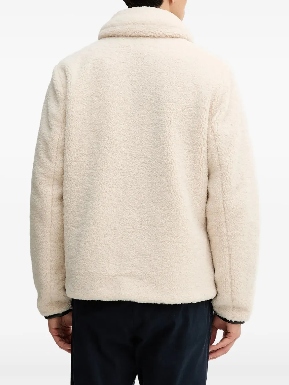 Save The Duck Zip-detail Sherpa Jacket In Neutral