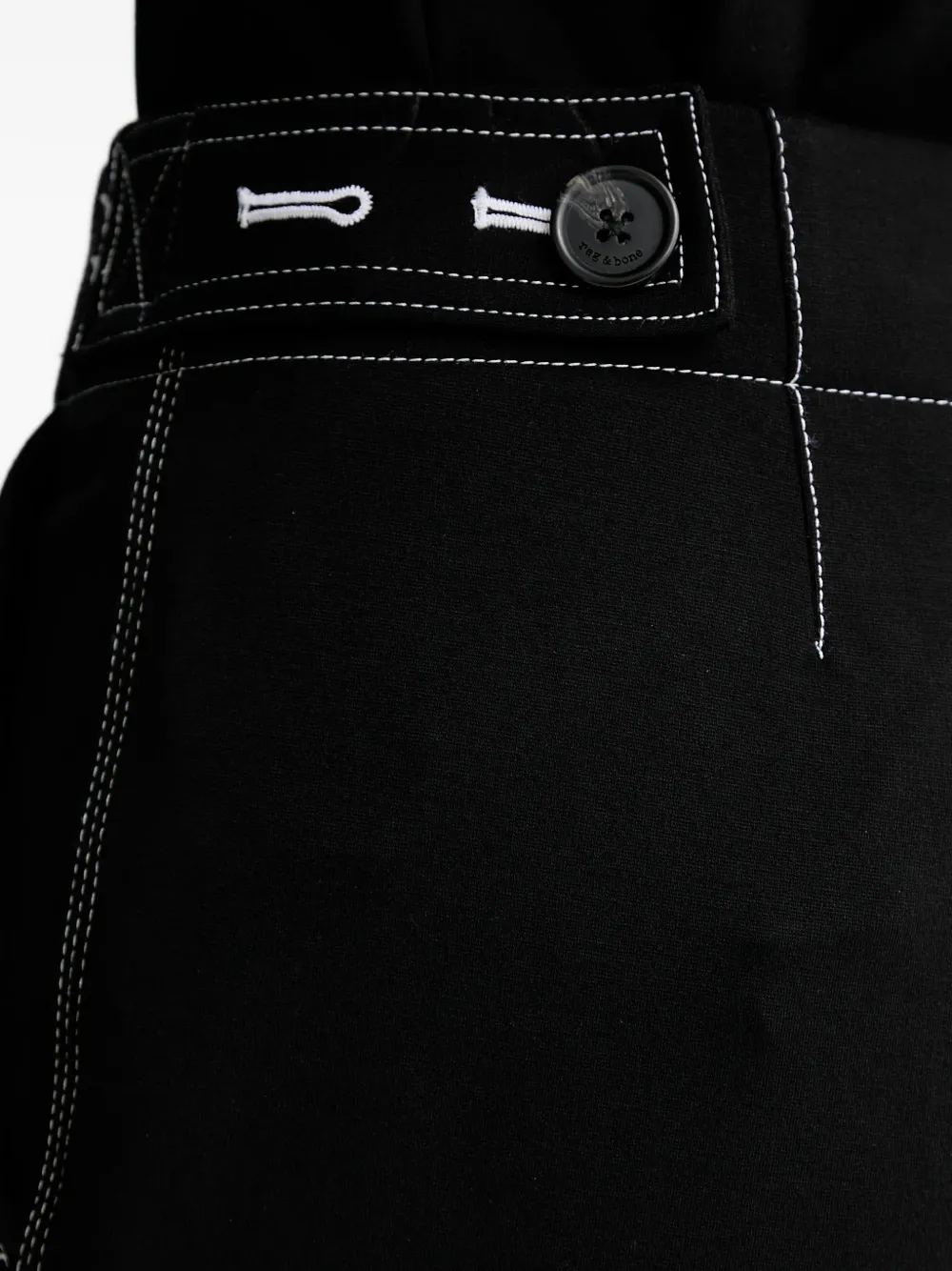 rag & bone Broek met contrasterend stiksel Zwart