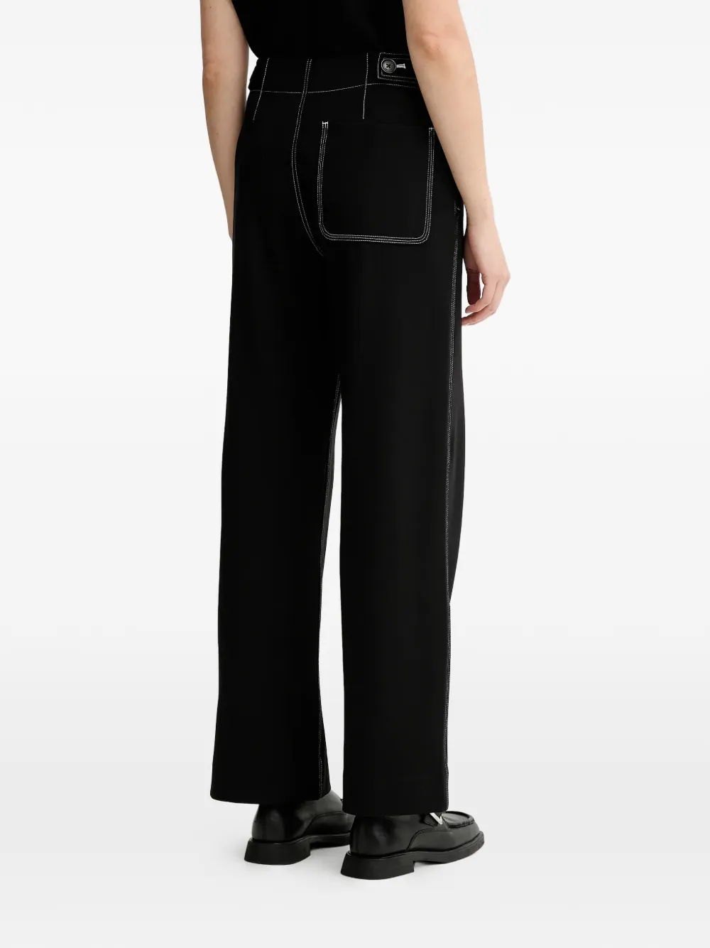  Rag & Bone Contrast-stitching Trousers - Black 