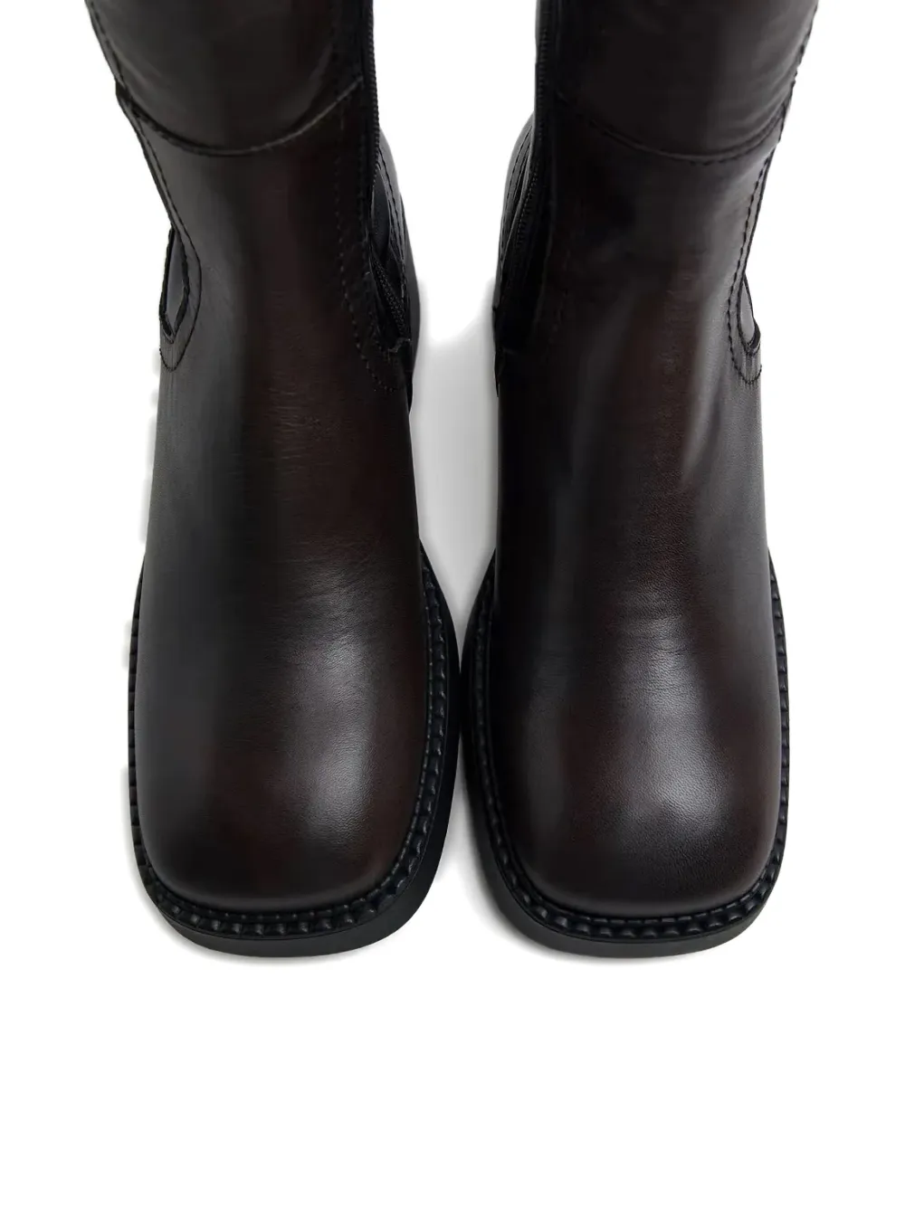 Miista 65 mm Fiba laarzen met blokhak Bruin