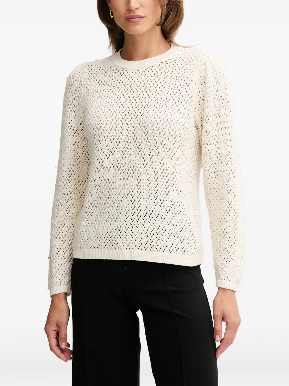 Pedro Del Hierro open-knit sweater - Toni neutri