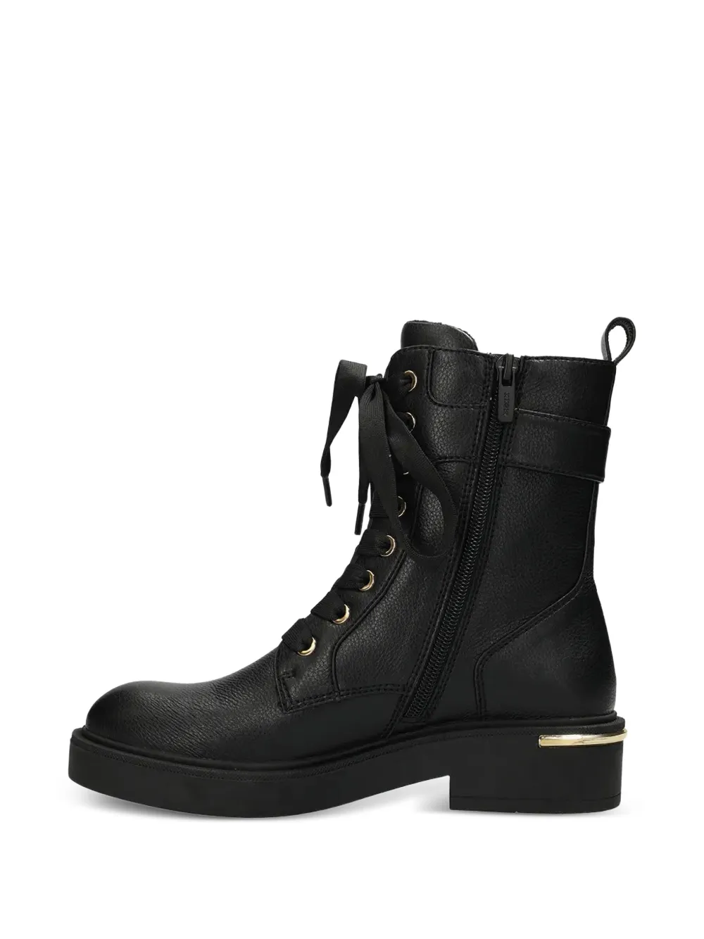  Mexx Buckle Lace-up Boots - Black 