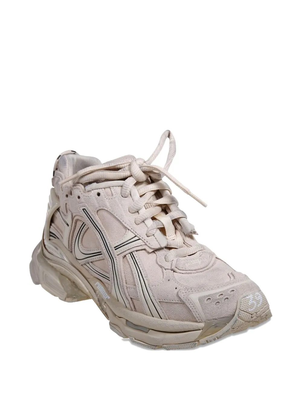 Balenciaga panelled-design sneakers - Beige