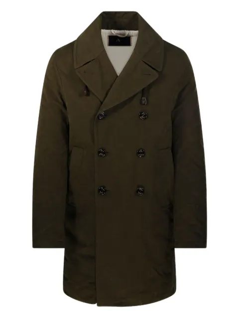Sealup double-breasted trench coat