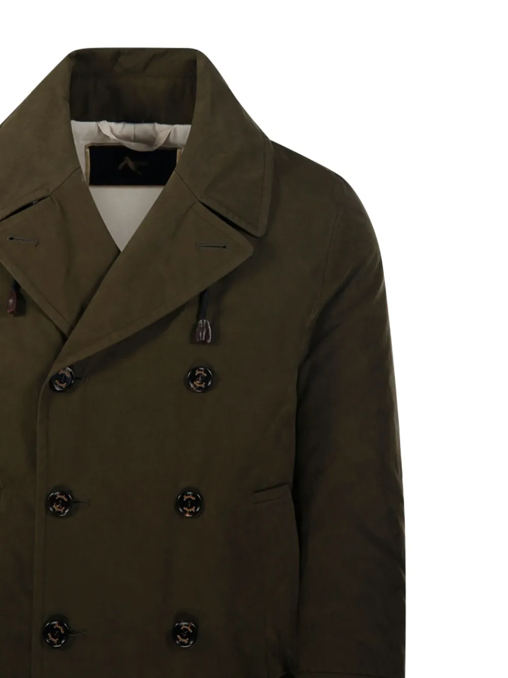 Sealup Double-breasted Trench Coat In Brown