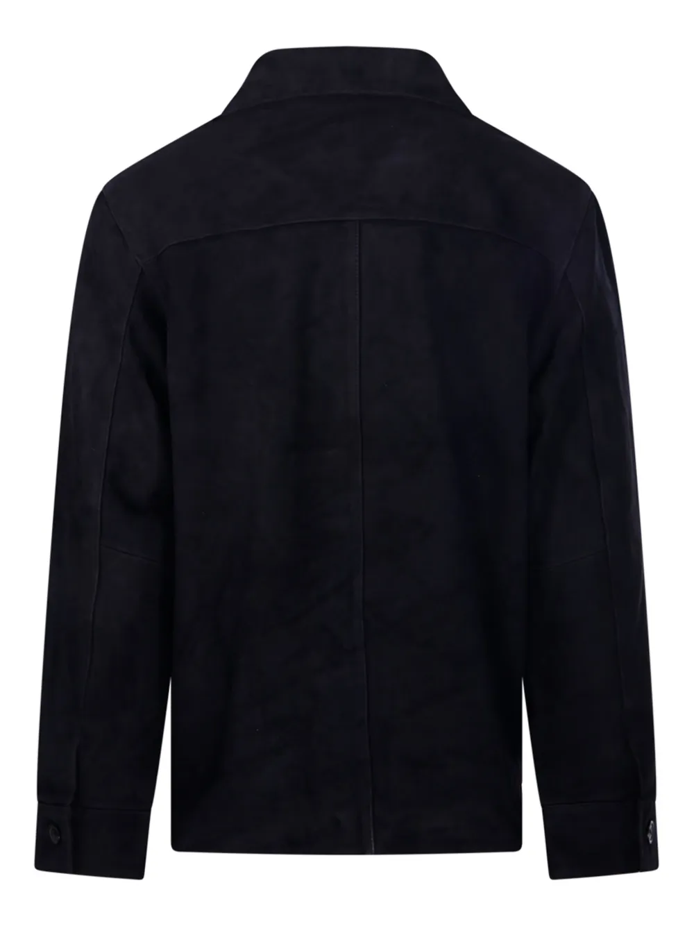 Officine Generale Single-breasted Casual Jacket In Blue