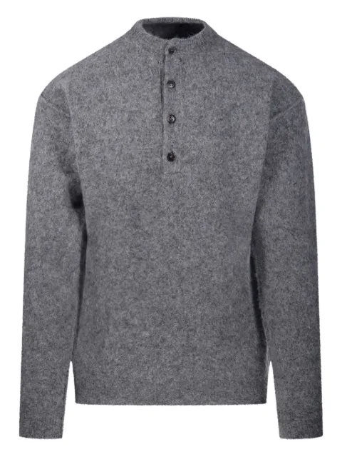 Haikure button-fastening sweater