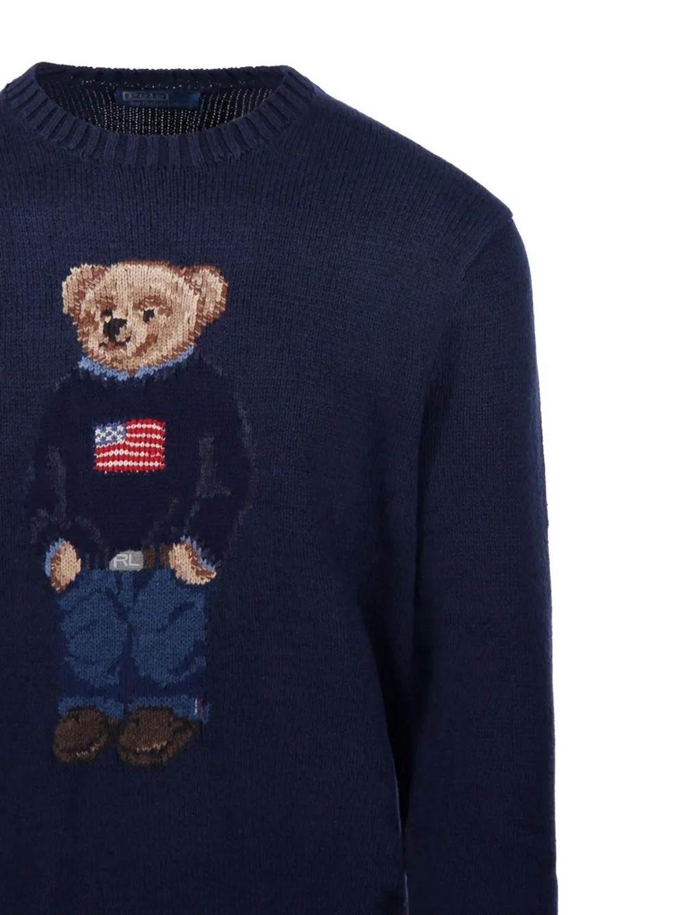 Ralph Lauren Collection Trui met beerprint Blauw