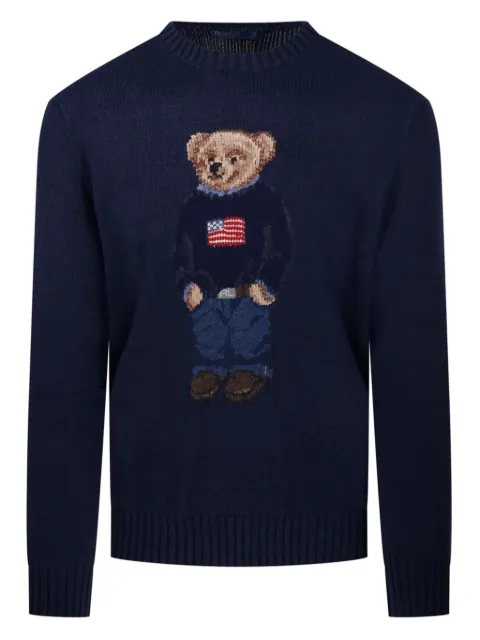 Ralph Lauren Collection bear-motif sweater 