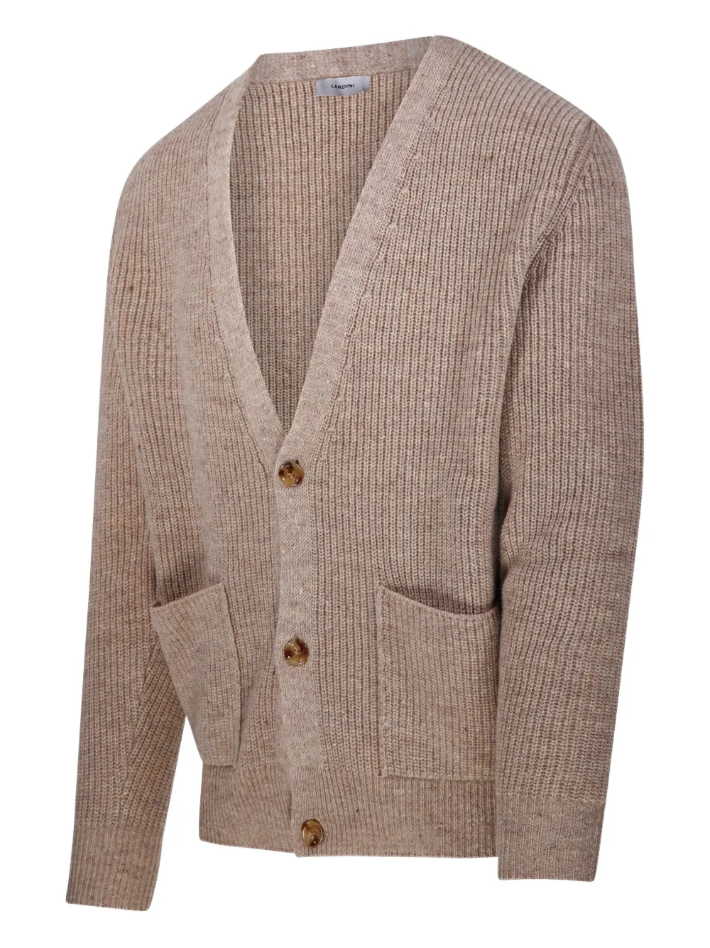 Lardini Button-fastening Cardigan In Gray