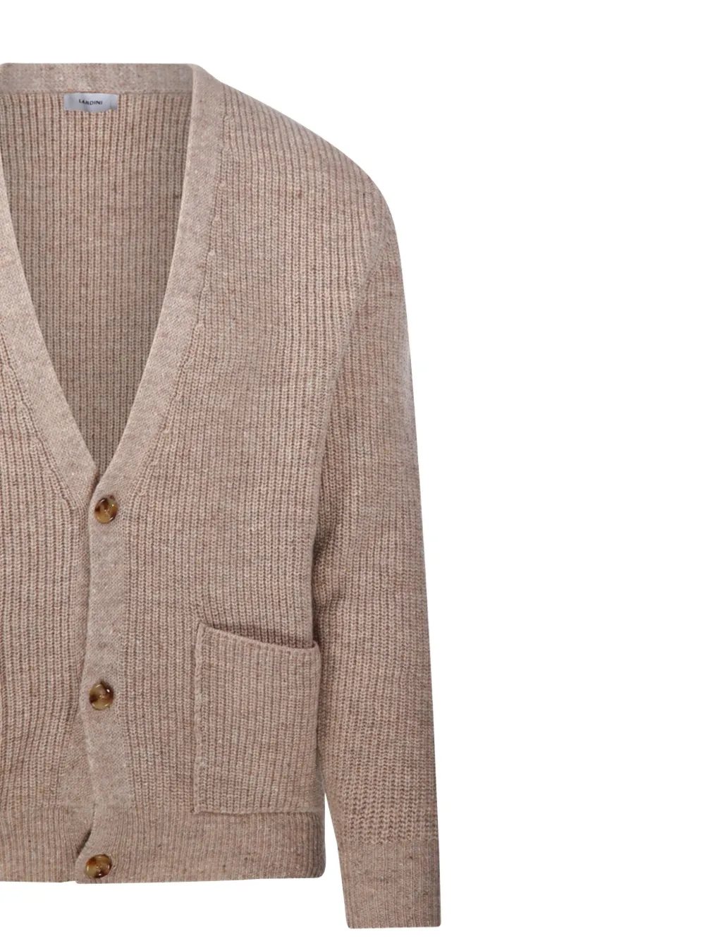 Lardini Button-fastening Cardigan In Gray