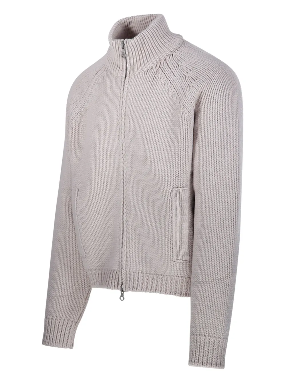 Our Legacy Raglan-sleeve Zip-up Cardigan In Gray