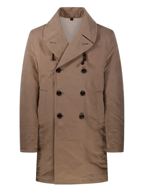 Sealup double-breasted trench coat