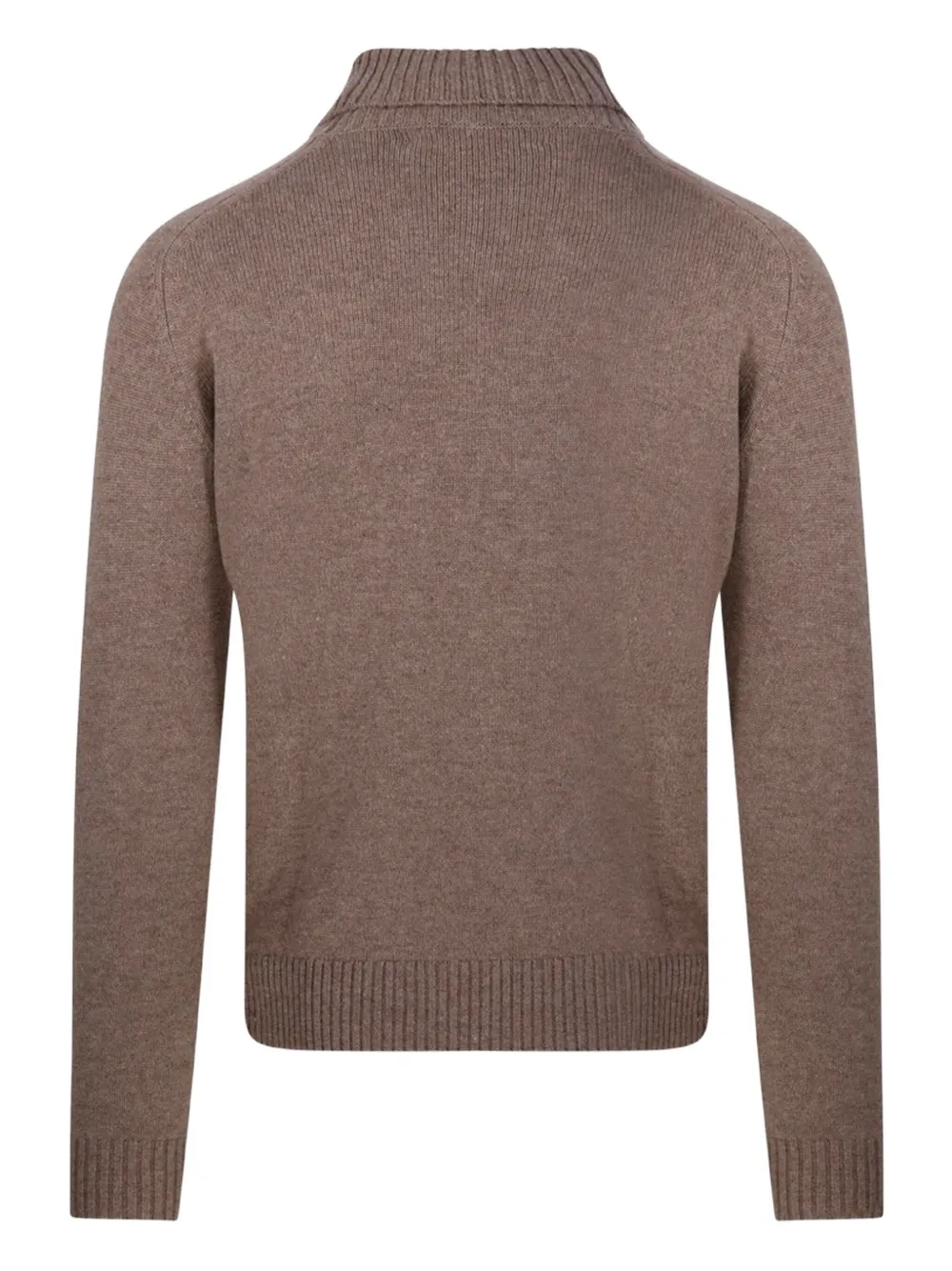 CASHMERE COMPANY ribbed roll-neck sweater - Bruin