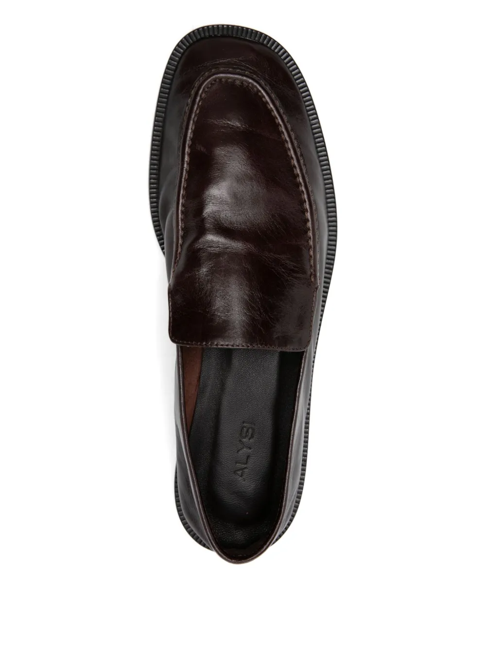 Alysi Leather Loafers In Brown