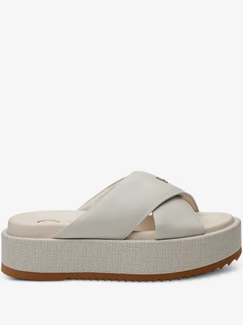 BOGNER crossover platform heeled sandals