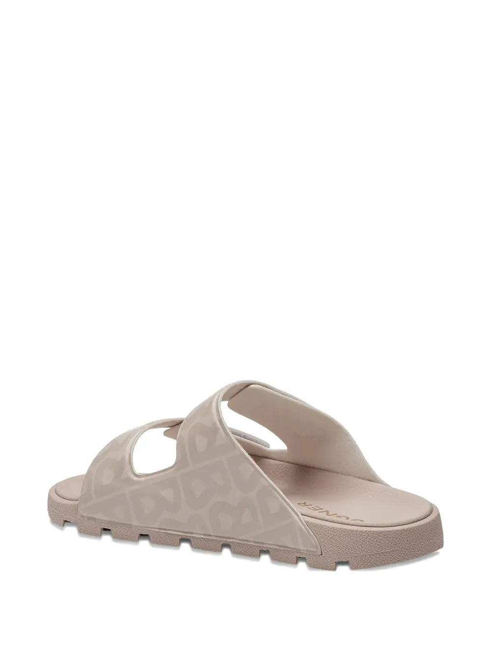 Bogner Logo-pattern Strapped Slides In Neutral