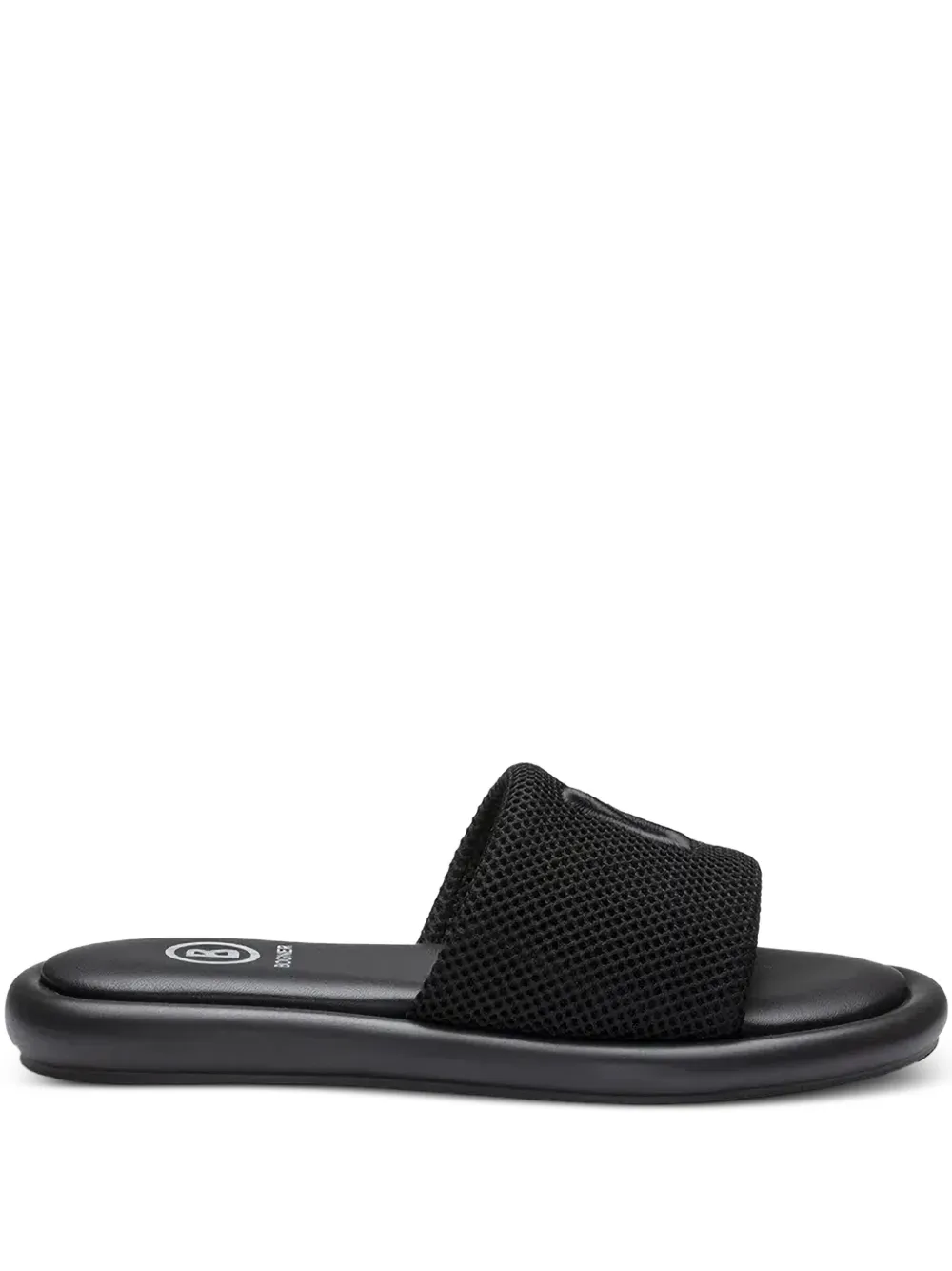 BOGNER logo-detail mesh flat sandals - Nero
