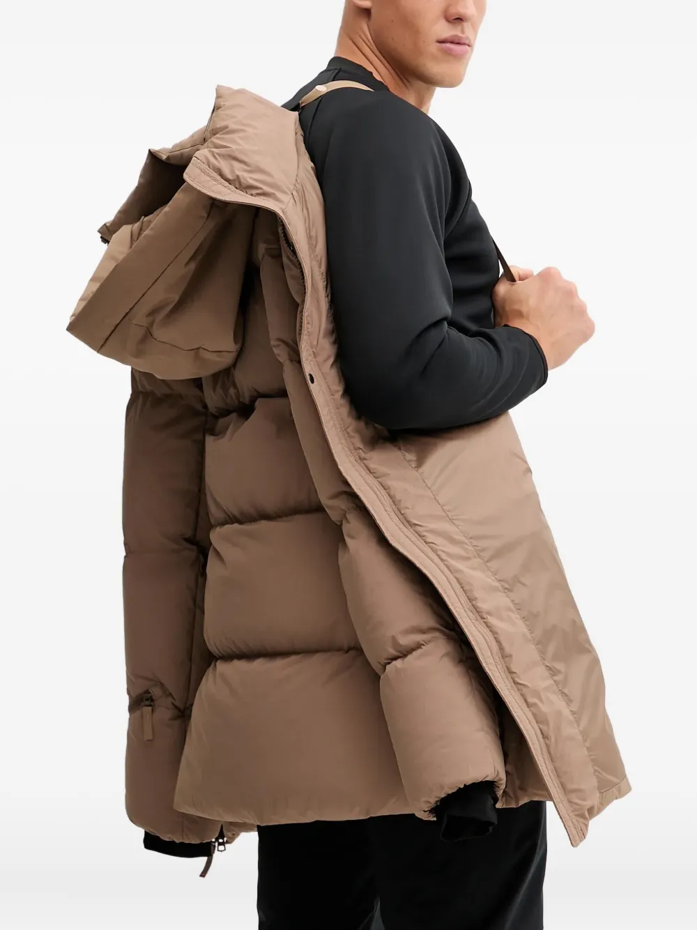 BOGNER FIRE+ICE Yaron gewatteerd jack met capuchon Bruin
