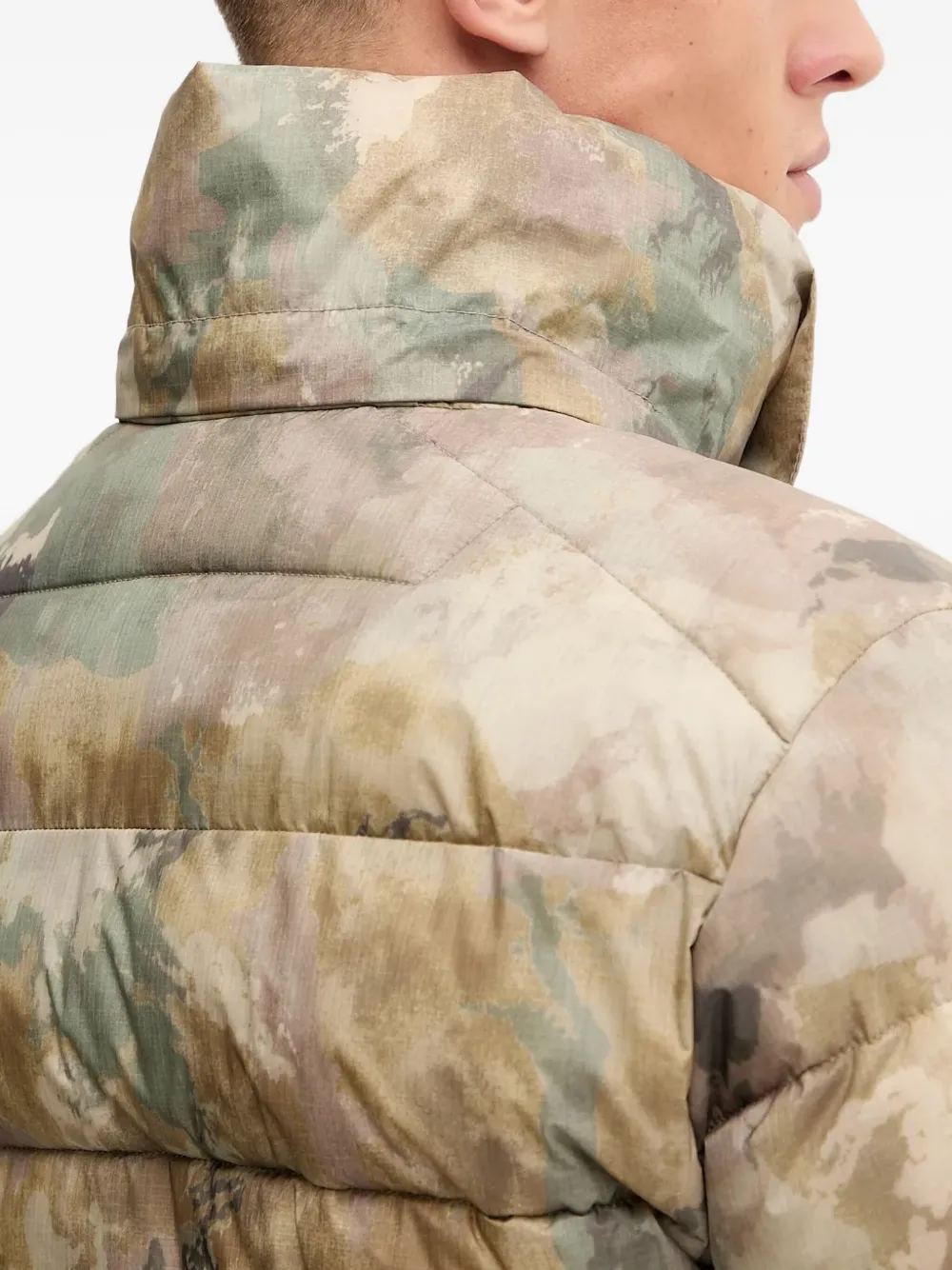 Bogner Fire+ice Camouflage-pattern Hooded Ski Jacket In Neutral