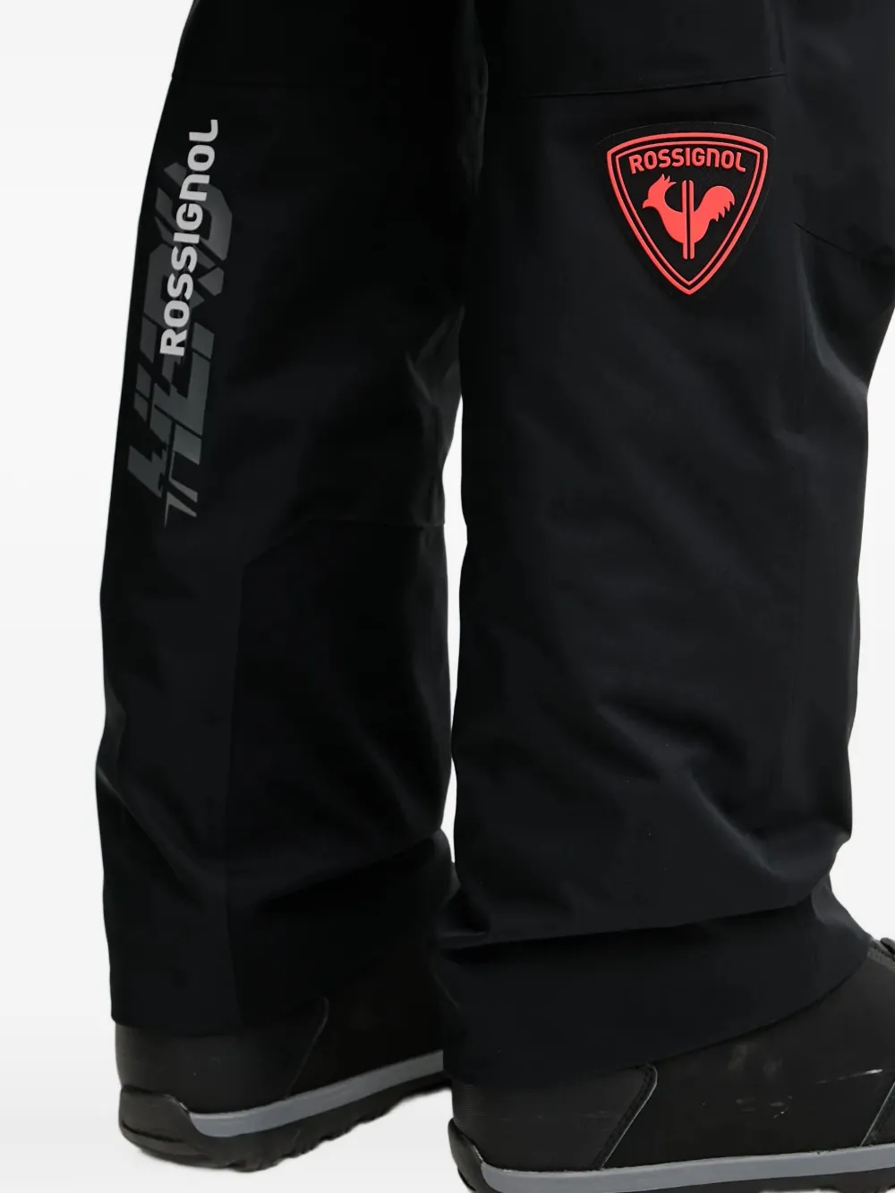 Rossignol Hero skibroek met bretels en logoprint Zwart