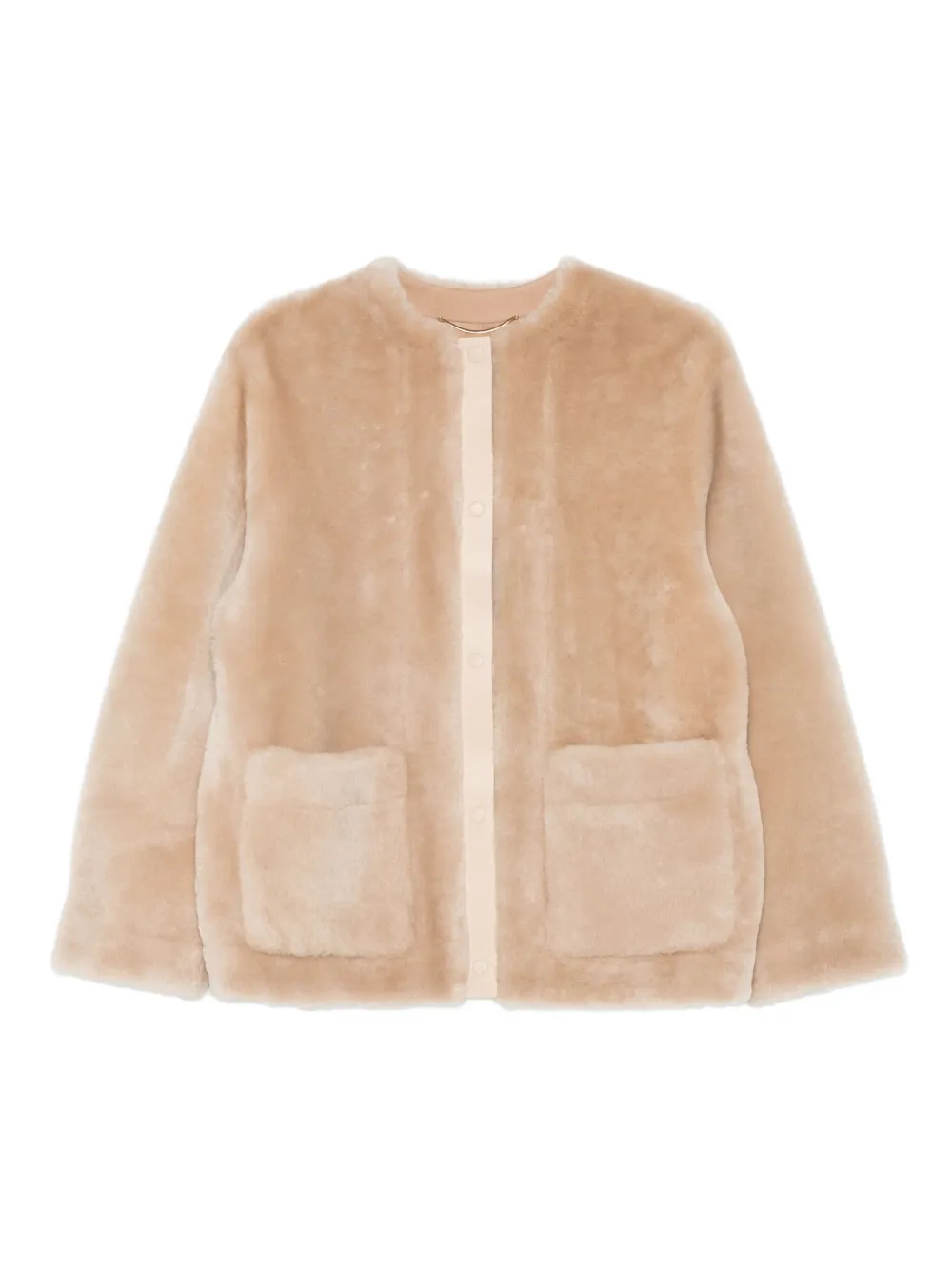 Agnona Patch-pocket Jacket In Neutral