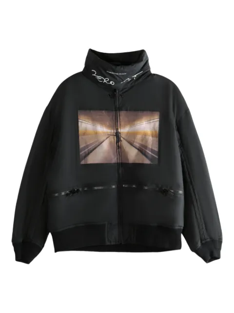 Undercover zipped graphic-print jacket