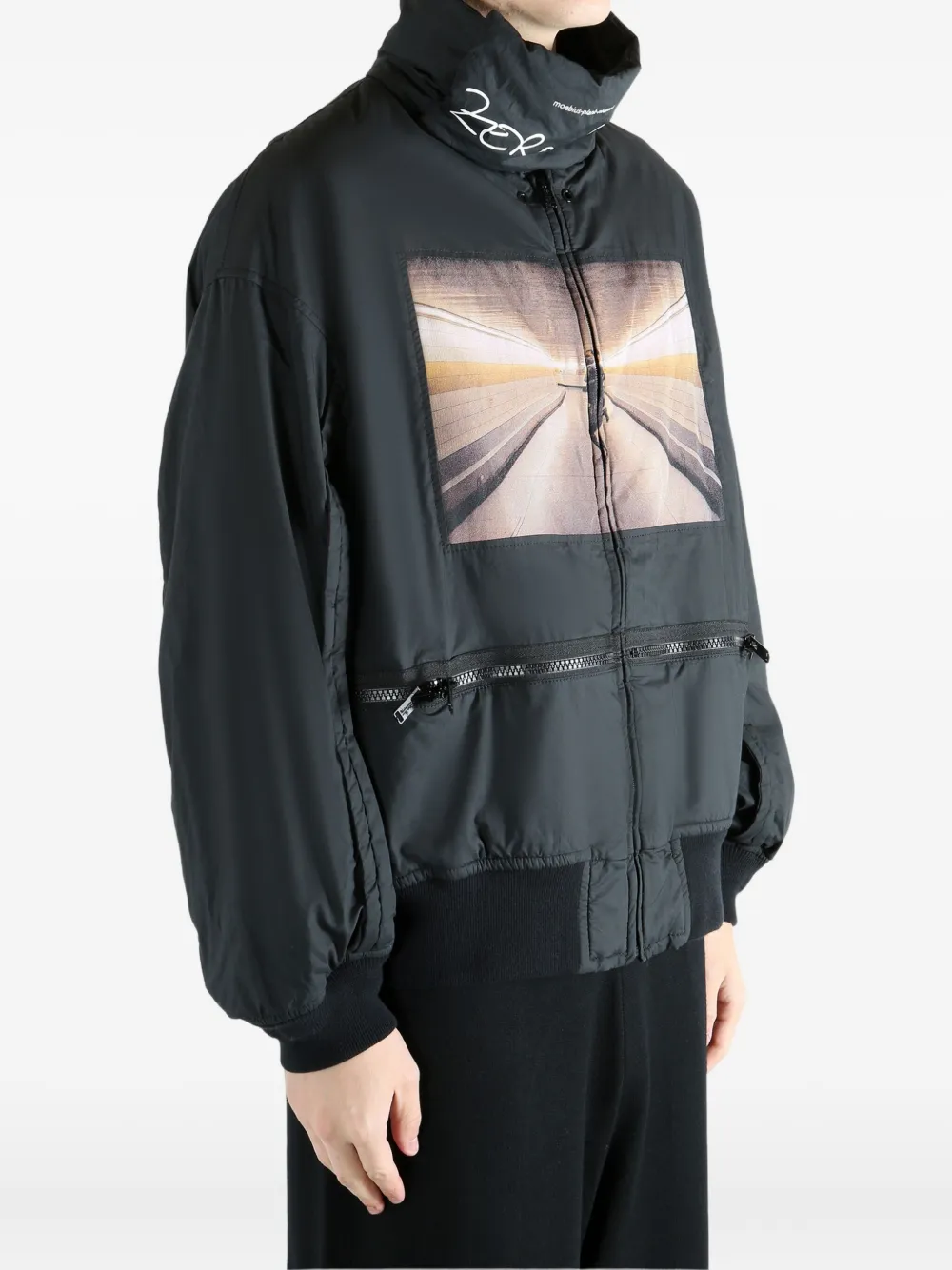  Undercover Zipped Graphic-print Jacket - Black 