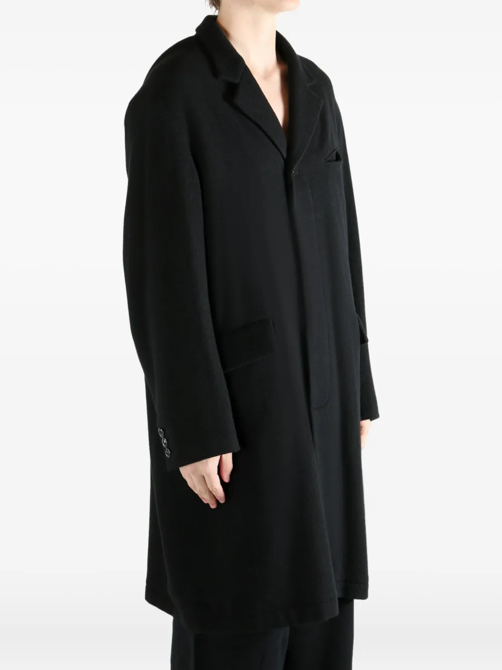 Undercover Jas met enkele rij knopen Zwart