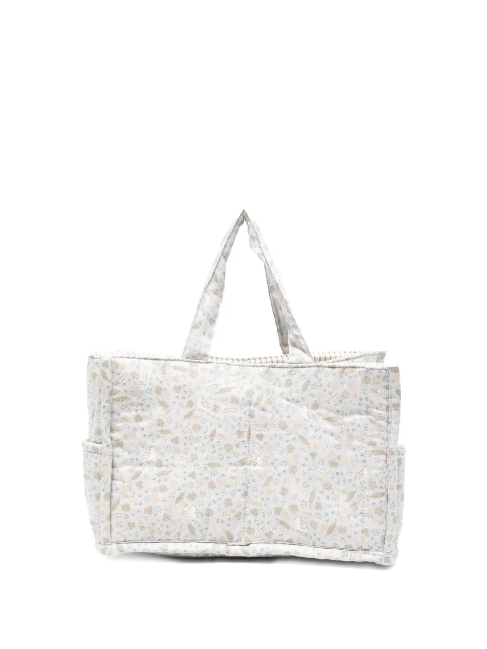 Avery Row Quilted Logo-print Changing Bag In Blue