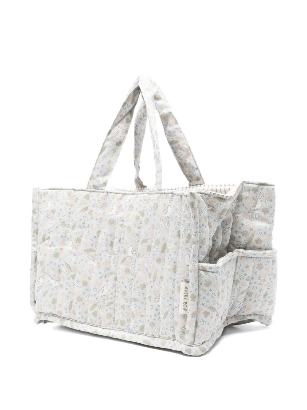 Avery Row Quilted Logo-print Changing Bag In Blue