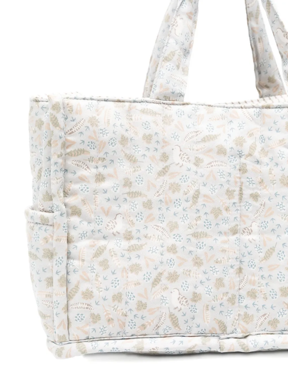 Avery Row Quilted Logo-print Changing Bag In Blue