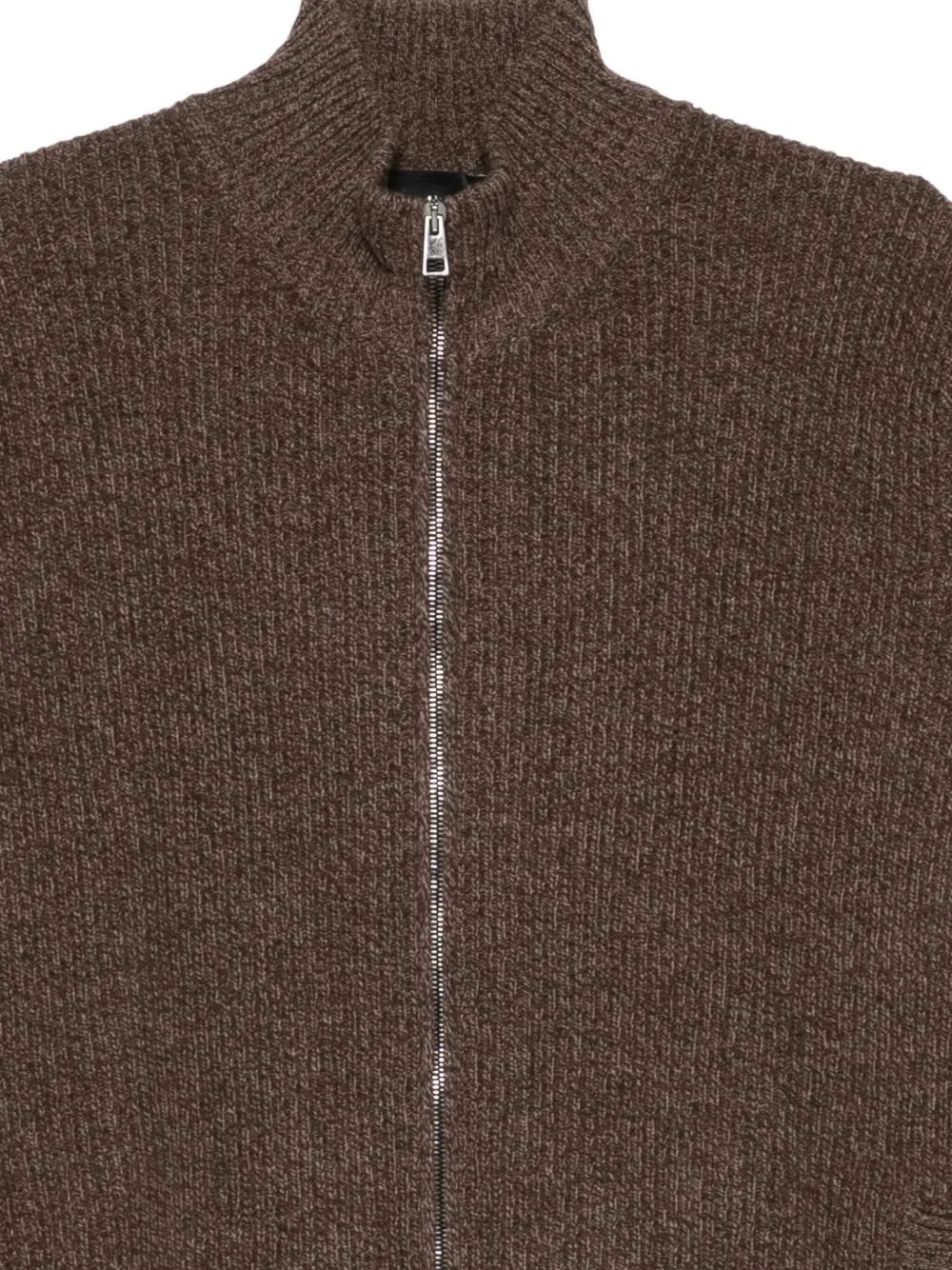 Roberto Collina Geribbeld vest Bruin