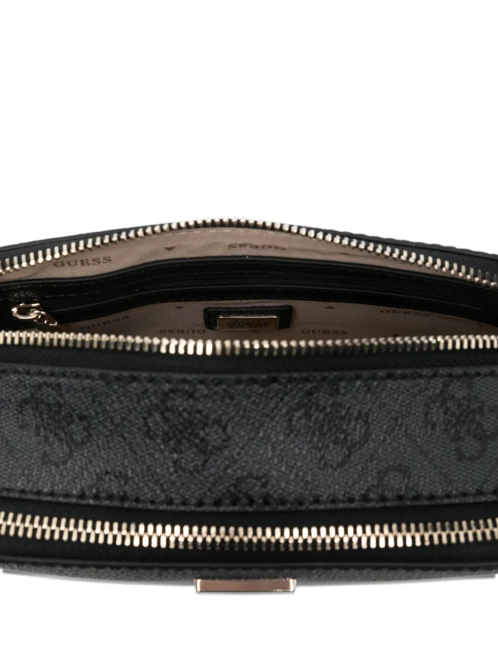 Guess Usa Noelle Ii Logo-plaque Cross Body Bag In Gray