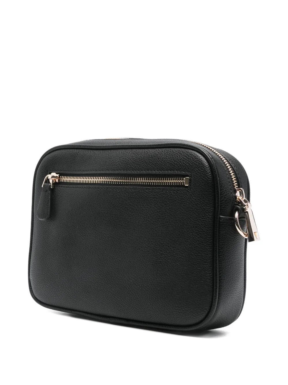 Guess Usa Meridian Ii Logo-plaque Cross Body Bag In Black