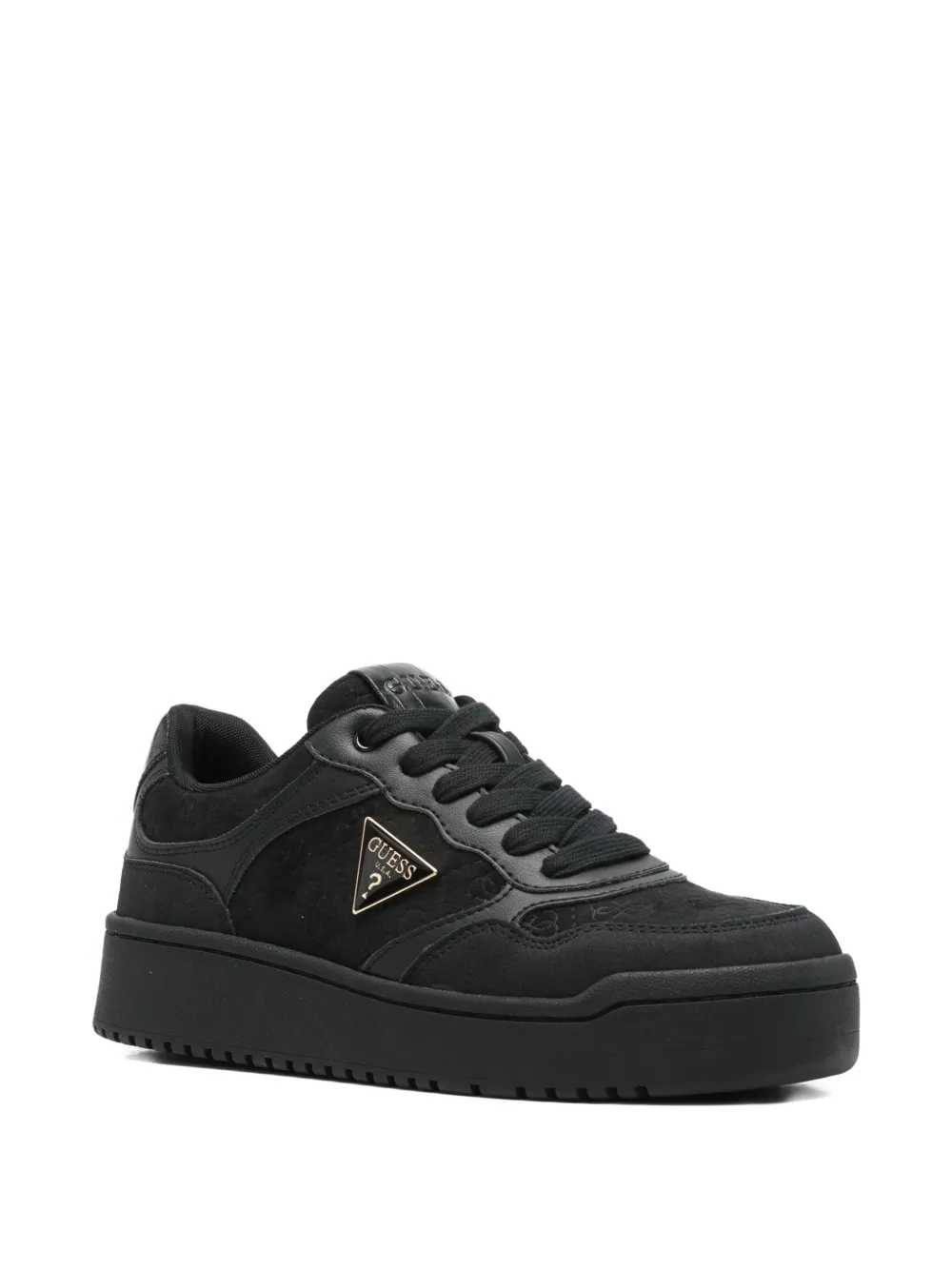GUESS USA Miram9 sneakers met logoplakkaat - Zwart
