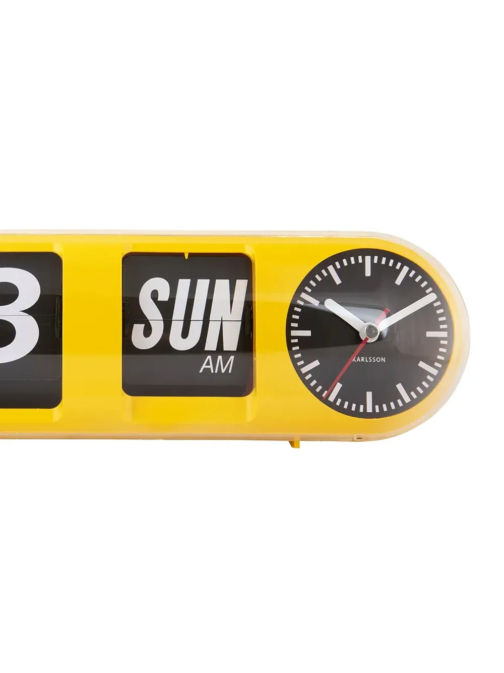Karlsson Flip Clock In Yellow